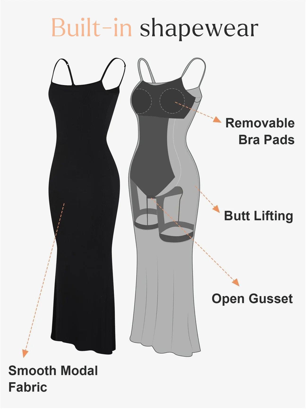 Seamless Smoothing Dress – Built-In Shapewear for Effortless Style