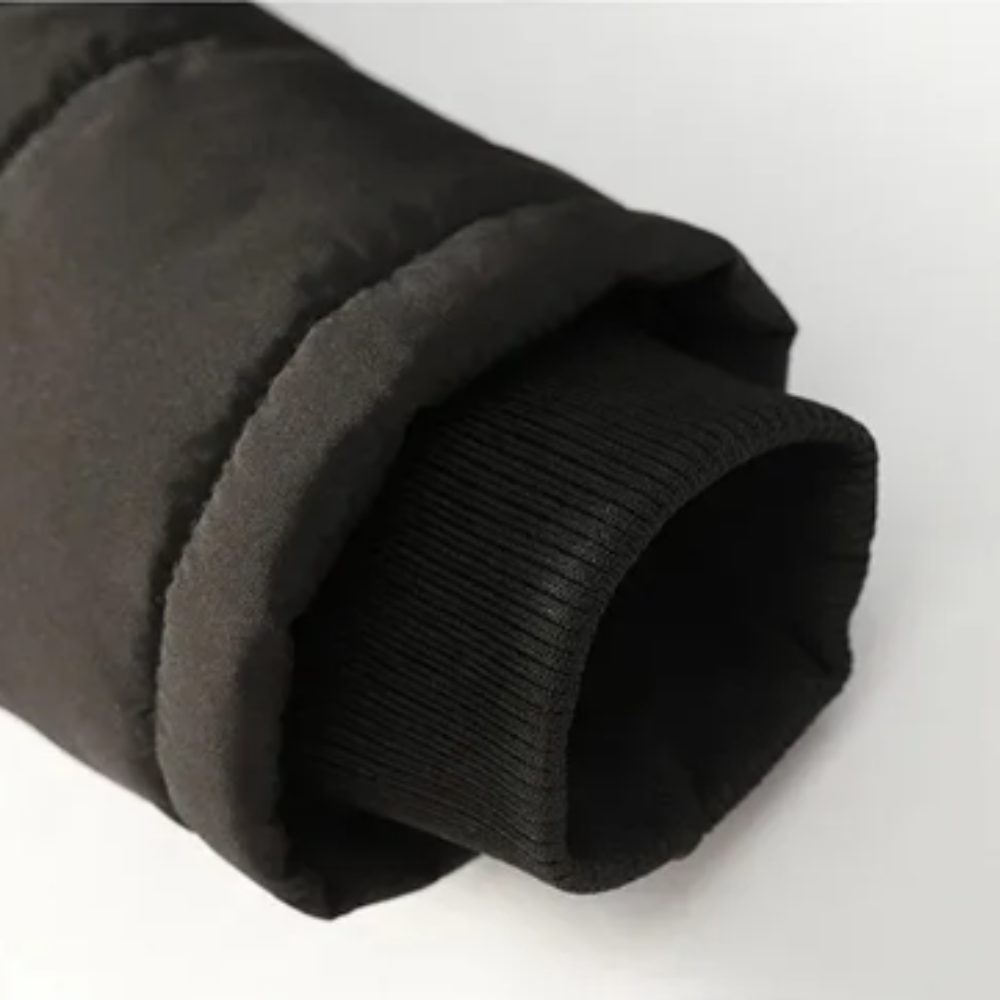 Chic och mysig vadderad fleece vinterkappa