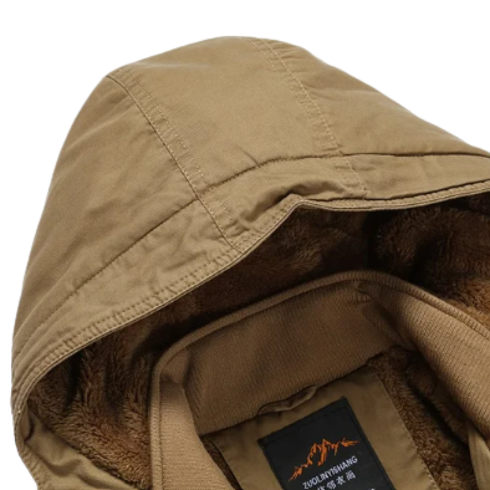 Chic och Mysig Bomullsopad Vinterjacka