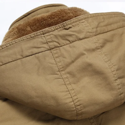 Chic och Mysig Bomullsopad Vinterjacka