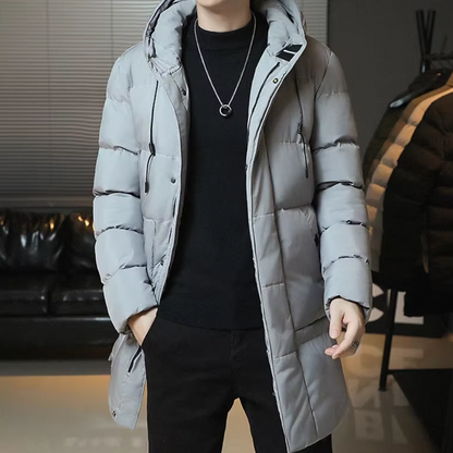 Chick och mysig lång vinterrock för ultimat värme