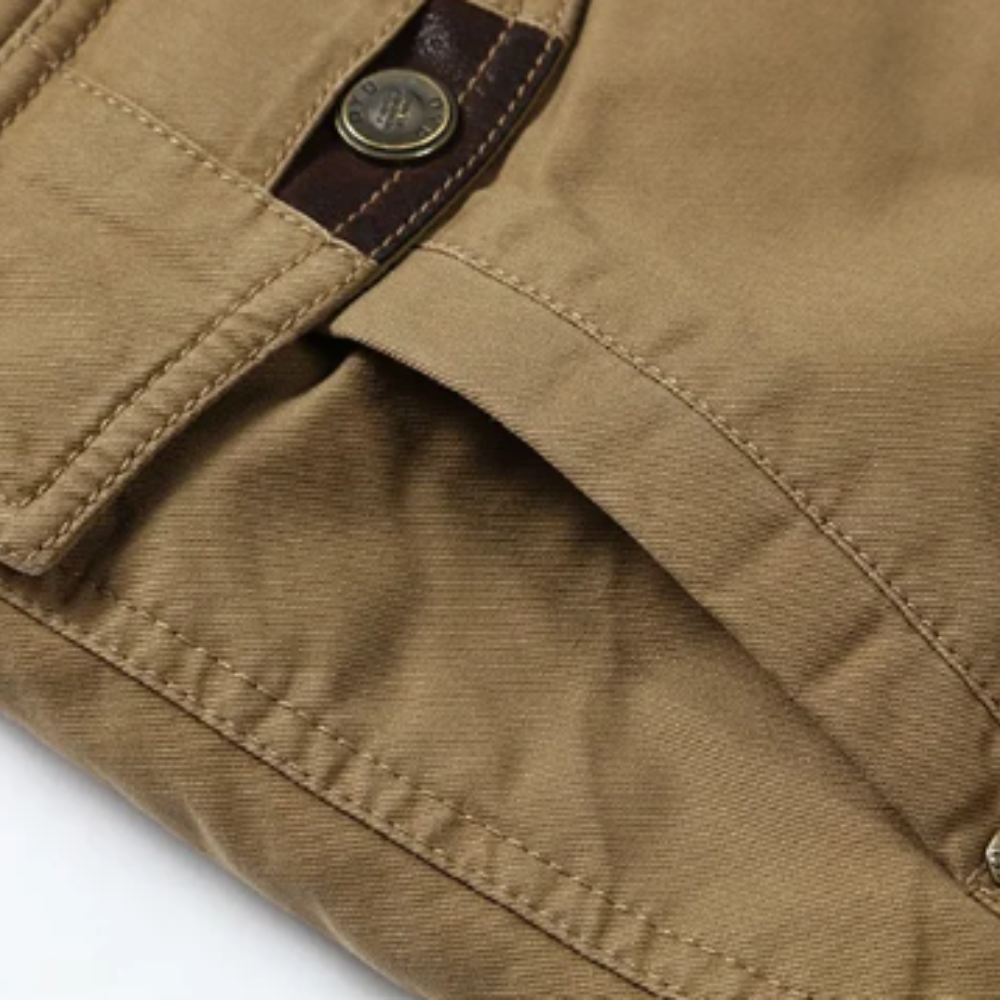 Chic och Mysig Bomullsopad Vinterjacka