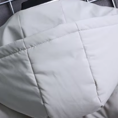 Stilfull herremperjal med värmande dunjacka