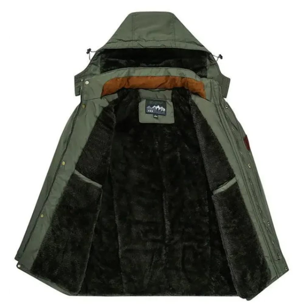 Lyxig vinterdoudoune med vaddering för extra komfort