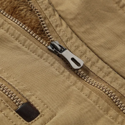 Chic och Mysig Bomullsopad Vinterjacka