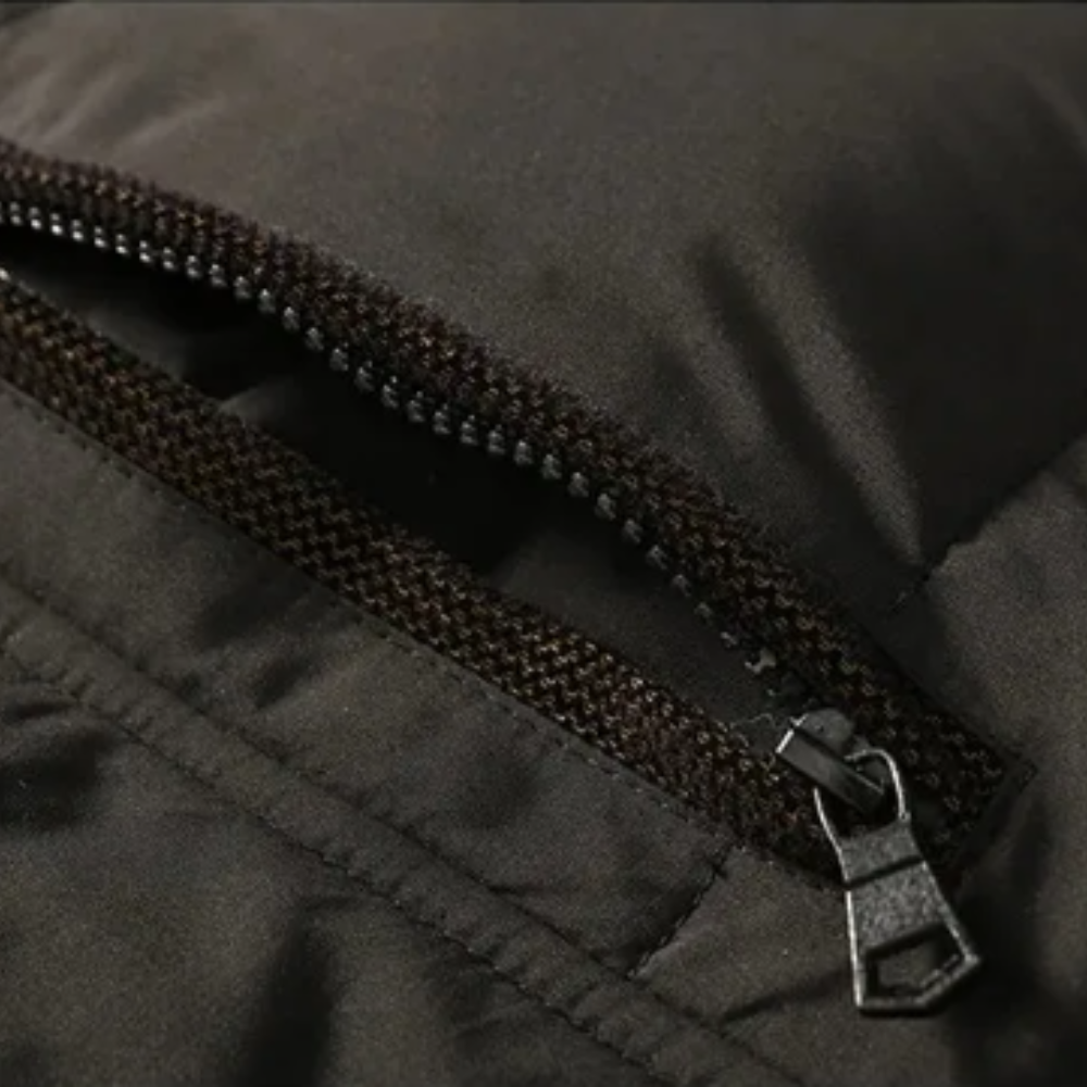 Chic och mysig vadderad fleece vinterkappa