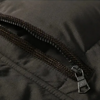 Chic och mysig vadderad fleece vinterkappa