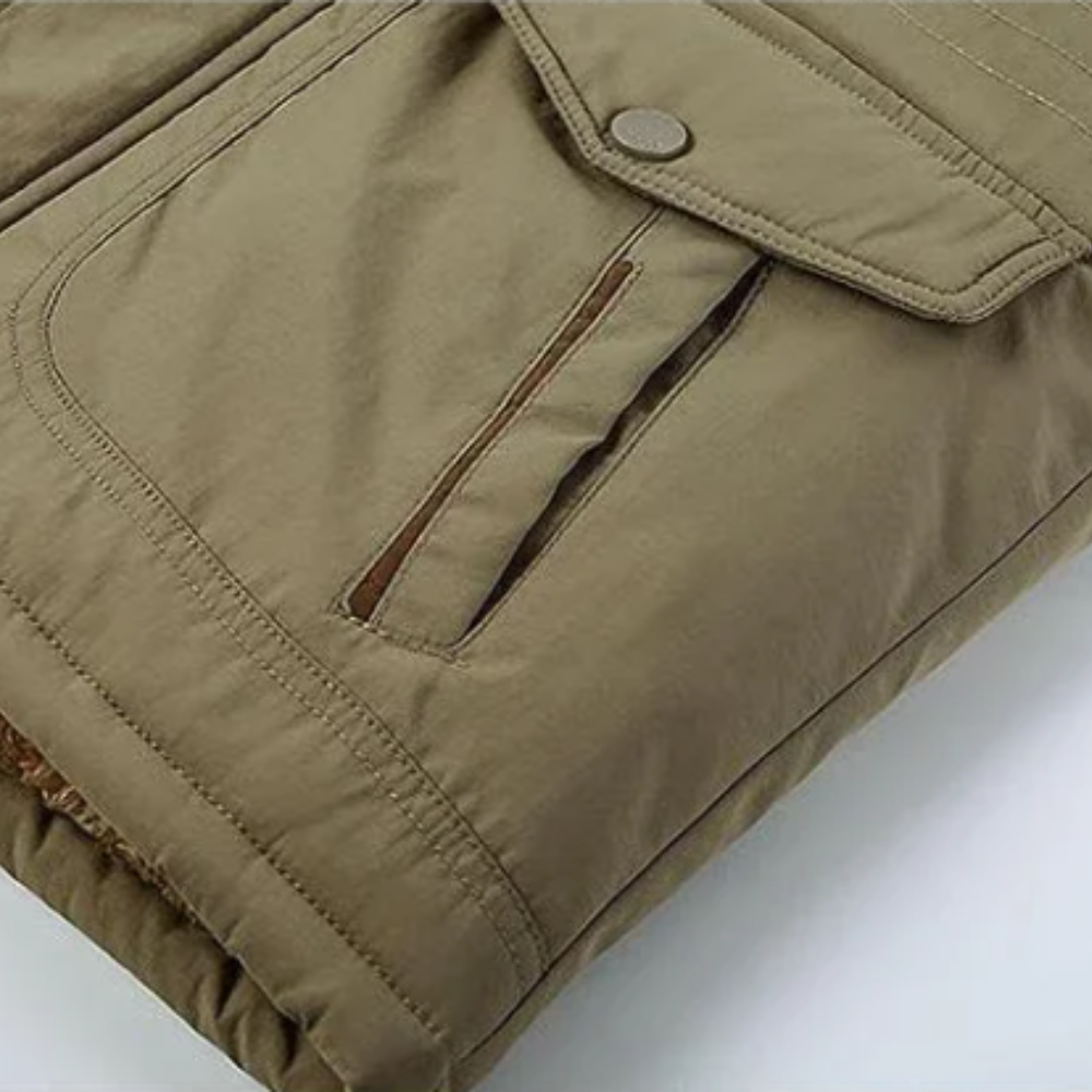 Lyxig vinterdoudoune med vaddering för extra komfort