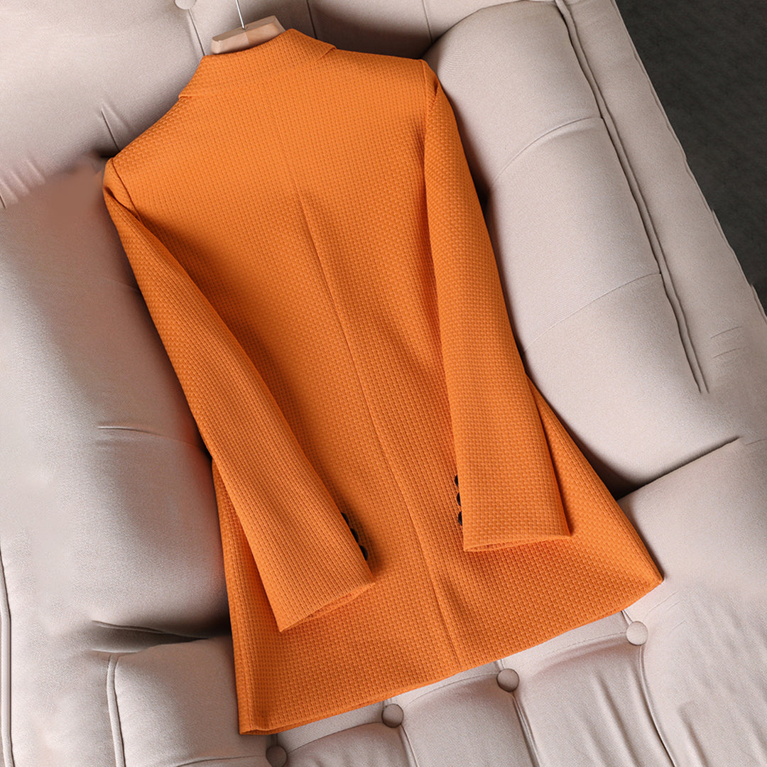 Black Blazer for Women - Tailored Double-Breasted Design for Professional and Smart-Casual Style