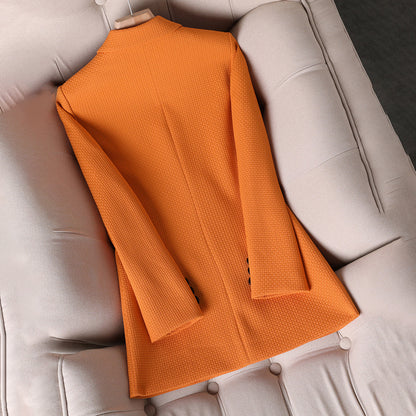 Black Blazer for Women - Tailored Double-Breasted Design for Professional and Smart-Casual Style