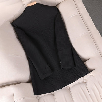 Black Blazer for Women - Tailored Double-Breasted Design for Professional and Smart-Casual Style