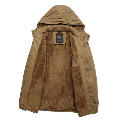 Chic och Mysig Bomullsopad Vinterjacka