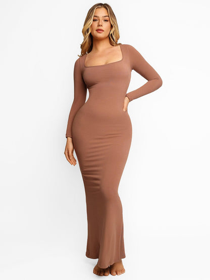 Seamless Smoothing Dress – Built-In Shapewear for Effortless Style