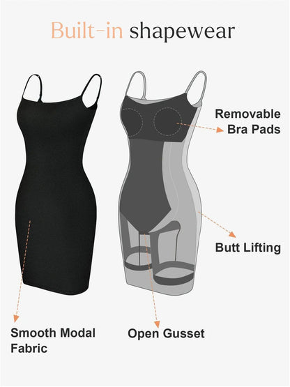 Seamless Smoothing Dress – Built-In Shapewear for Effortless Style